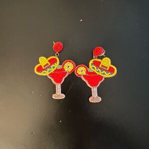 Red Margarita Earrings